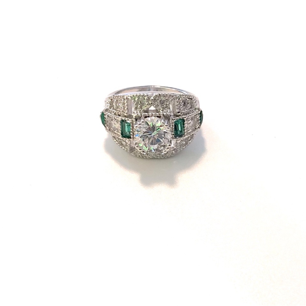 Silver Plated Cubic Zirconia Luxury Ring